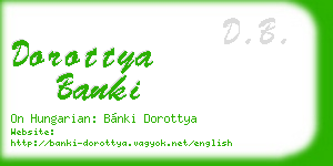dorottya banki business card